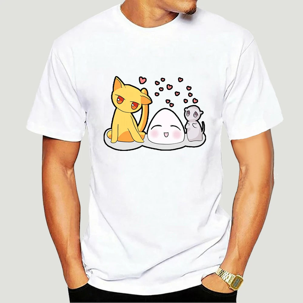 Fruits Basket: T-Shirt For Men Anime Sohma Yuki Kyo Tohru Furuba Manga Cat Cotton Tee Shirt Short Sleeve T Shirt Classic  5329AF