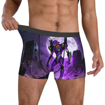 Evangelion: Underwear Mecha Style Doomsday Animation Boxer Briefs Stretch Shorts Panties Underpants