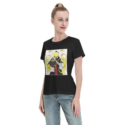 Assassination Classroom: Octopus Koro Sensei T-Shirt Women Short Sleeve T Shirts O-Neck Clothes Cotton Summer Tees Streetwear