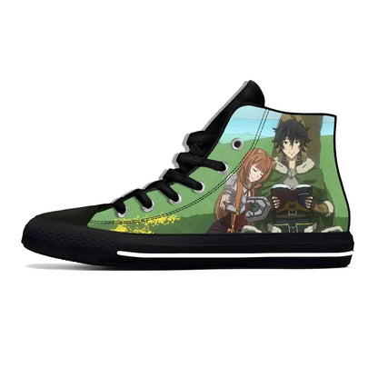 The Rising Of The Shield Hero: Raphtalia Casual Cloth Shoes High Top Lightweight Breathable 3D Print Men Women Sneakers