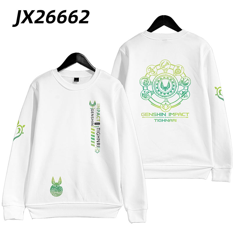 Genshin Impact: Tighnari Funny Hoodie Hip Hop Graphic Sweatshirts Poleron Hombre Unisex Streetwear Harajuku Tracksuit