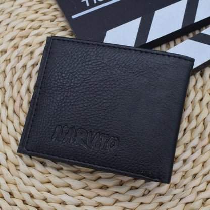 Naruto: Sasuke Akatsuki organization red cloud cartoon wallet pu men's wallet card holder passport cover  luxury birthday gift