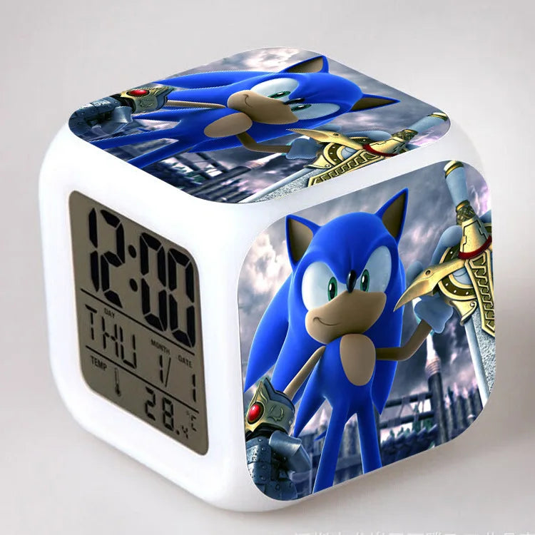 Sonic the Hedgehog: Alarm Clock Creative 8x8x8cm LED Cube with Light Display Time Week Month