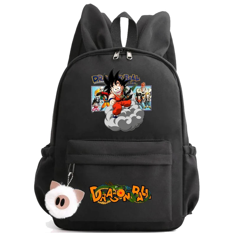 Dragon Ball: Backpack for Rucksack Rabbit Ears Casual School Bag Lunch Bag Birthday Gift Women Mochilas