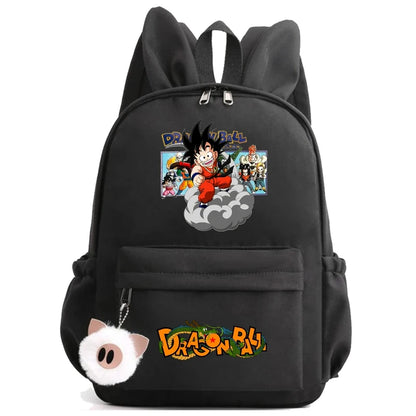 Dragon Ball: Backpack for Rucksack Rabbit Ears Casual School Bag Lunch Bag Birthday Gift Women Mochilas