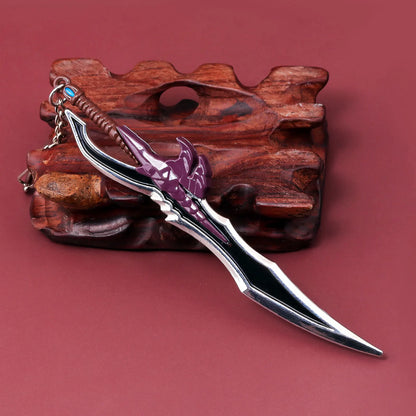 Solo Leveling: Personalized Keychain Pendant Sung Jin woo Yoo Jin ho Short Blade weapon Cosplay Props Fans Gift Jewelry