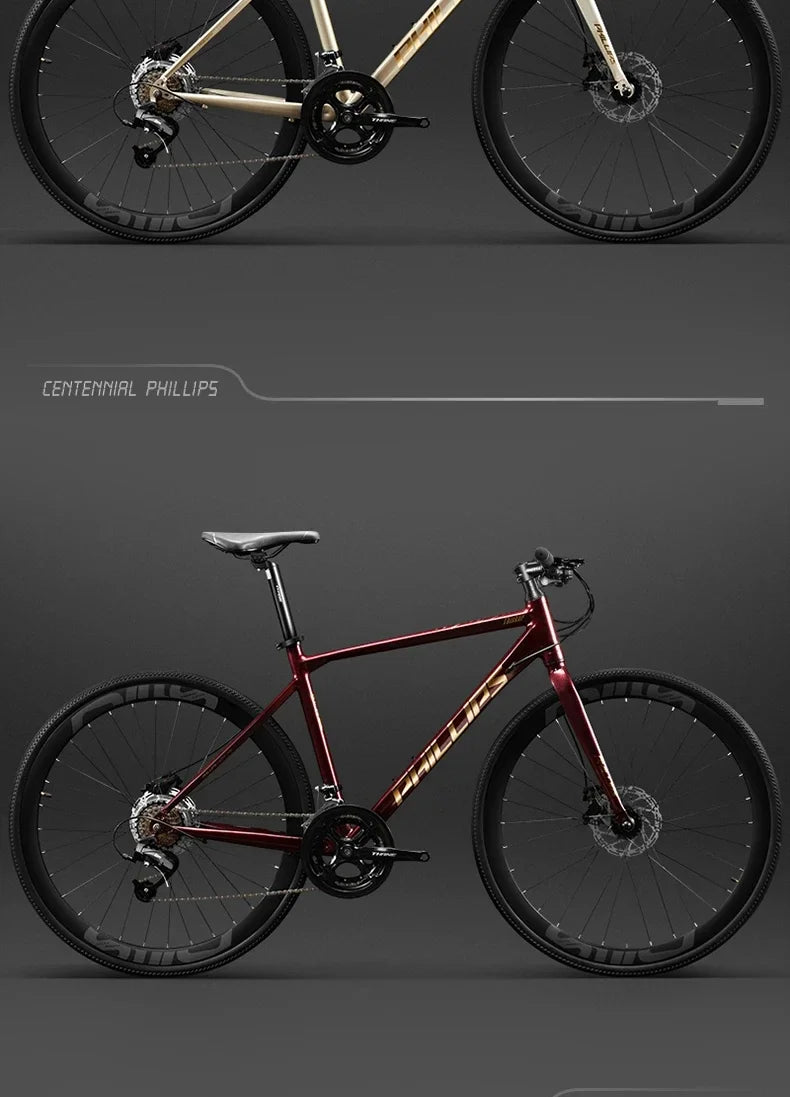 Yowamushi Pedal: 700c Aluminium Alloy Racing Road Bicycles Super light Gravel Road Bickes City Commuting Variable Speed Bicycle 27/30 Speed Bike