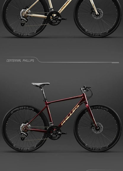 Yowamushi Pedal: 700c Aluminium Alloy Racing Road Bicycles Super light Gravel Road Bickes City Commuting Variable Speed Bicycle 27/30 Speed Bike