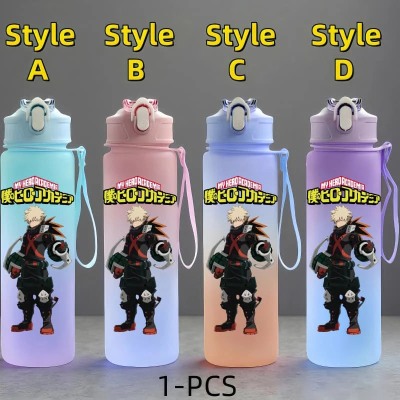 My Hero Academia: Character Water Cup Outdoor Large Capacity Portable Rope Drinking Bottle Children's Gift Drinking Kettle