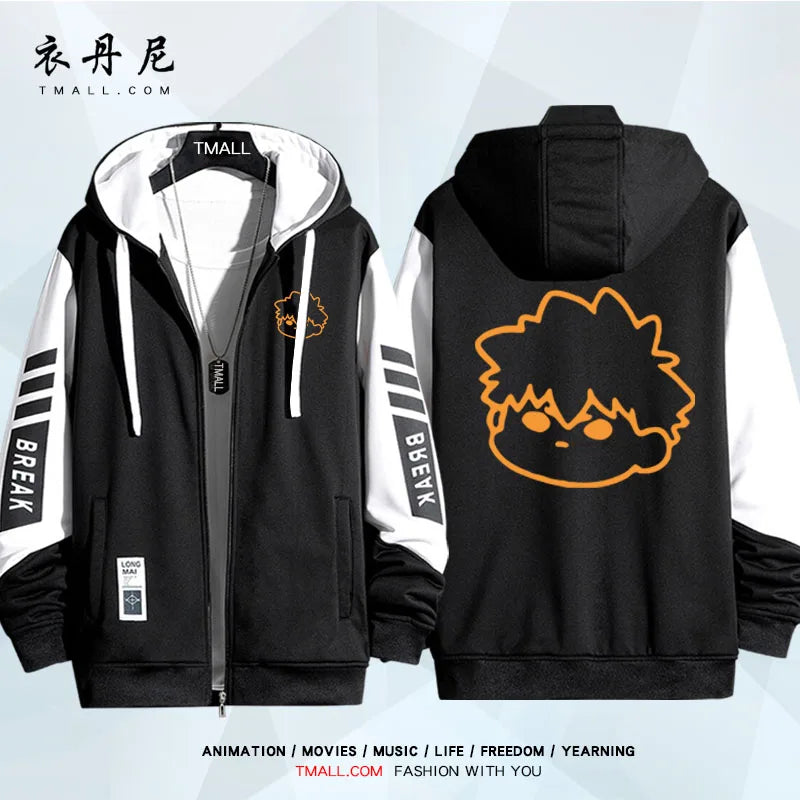 Blue Lock: Isagi Yoichi Nagi Seishiro Cosplay Costum Long Sleeve Print Jacket Zipper Hoodie Women Men FashionHooded Costumes Couple Jacket