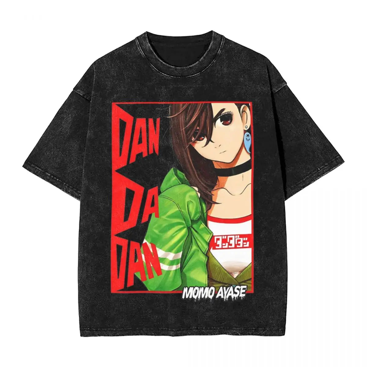 Dandadan: Arth Ken  T Shirts Hip Hop Washed 100% Cotton Harajuku T-Shirt Retro for Men Women Tops Streetwear