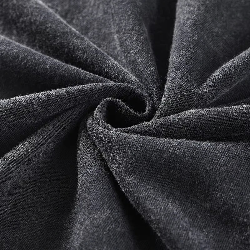 Samurai Champloo: Mugen Graphic Retro T Shirt Summer Y2K Streetwear Washed Cotton Men Tops Clothing