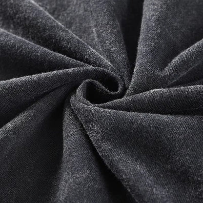 Samurai Champloo: Mugen Graphic Retro T Shirt Summer Y2K Streetwear Washed Cotton Men Tops Clothing