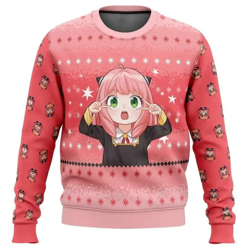 Spy x Family: New Anime Cute Christmas Sweater Men's And Women's Hoodies Fashion Couple Hoodies Sportswear Pullovers Sweater