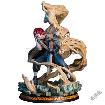 Naruto Shippuden: Gaara Action Figure Model Sabaku No Figma 25cm ABS Battle Statue Desktop Collectible Toys For Children