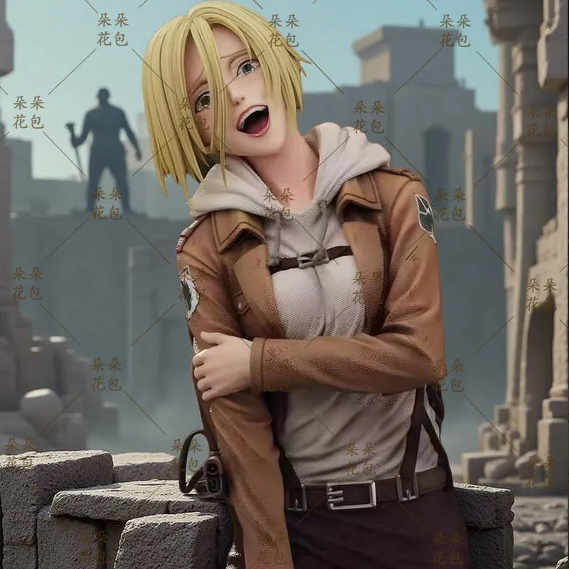 Attack On Titan:28cm  Figures Annie Leonhart Figures Pvc Statue Collection Model Room Decoration Birthday Gift Toys
