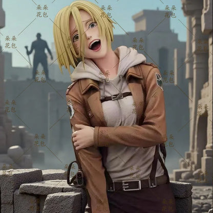 Attack On Titan:28cm  Figures Annie Leonhart Figures Pvc Statue Collection Model Room Decoration Birthday Gift Toys