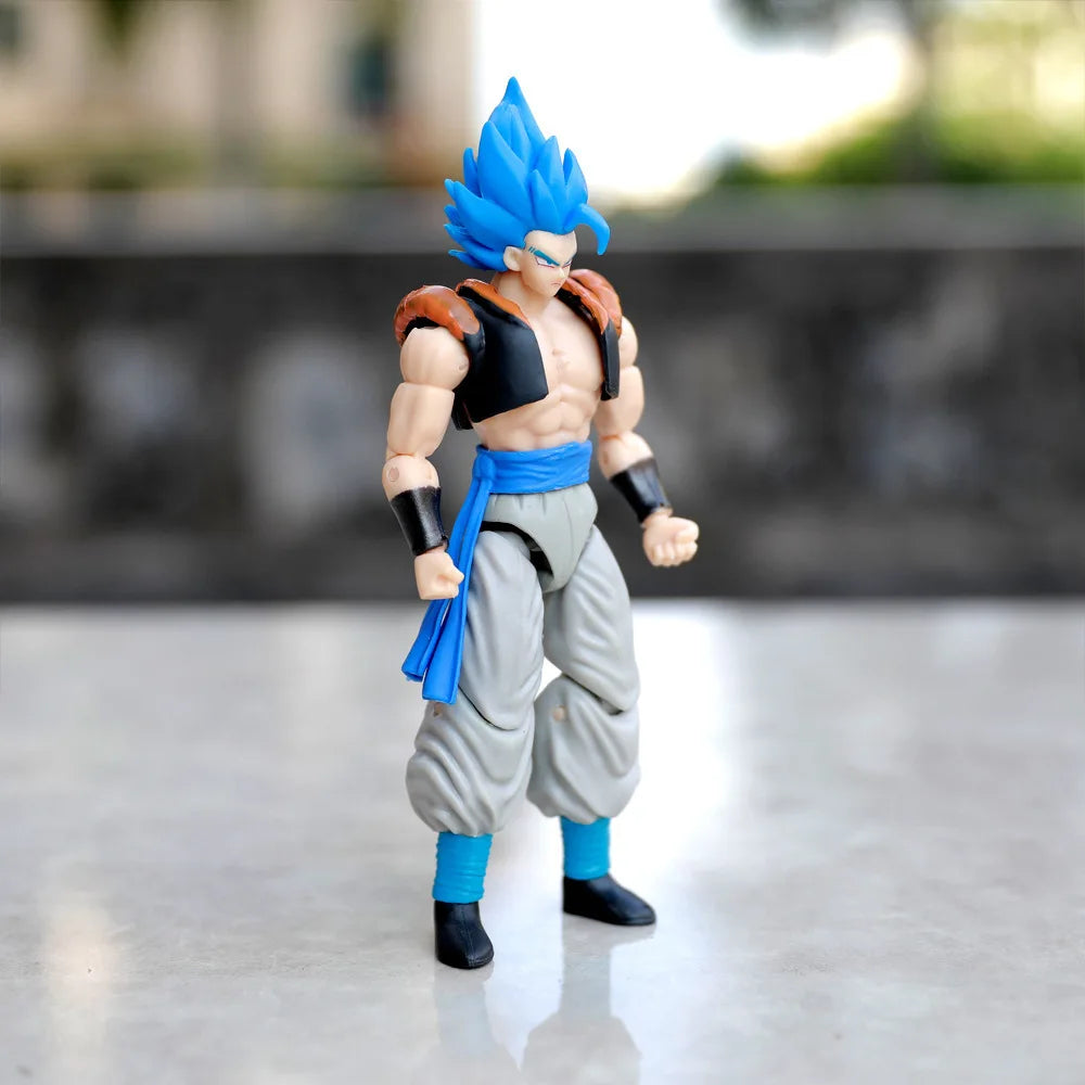 Dragon Ball: 5 Pcs/Set Action Figure Son Goku Vegeta Gogeta Super Saiyan Change Head Figurine 2 Style Ornament Gifts