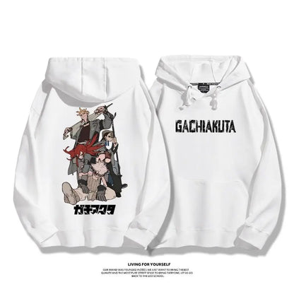 Gachiakuta:  Rudo Enjin Hoodies Men Women Fleece Warm Oversized Hooded Sweatshirt Pullover Casual Loose Street Female Male Clothes