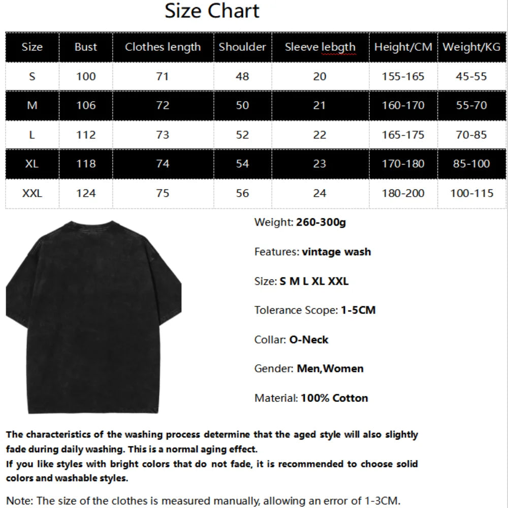 My Hero Academia: Aizawa Shouta Printed Tee Men Women Cotton Tshirts Vintage Washed T-shirt Harajuku Male Oversized T Shirt