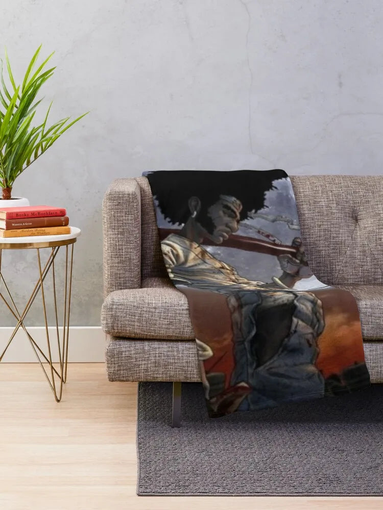 Afro Samurai -  Throw Luxury Blanket