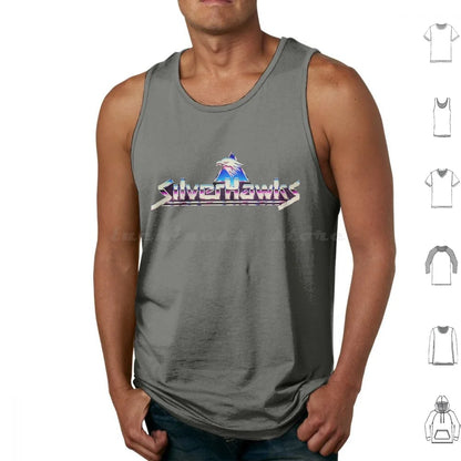 Silverhawks: Logo Tank Tops Print Cotton Thundercats 80s Retro He Man Cartoon Thundercat Vintage Cartoons Silverhawks