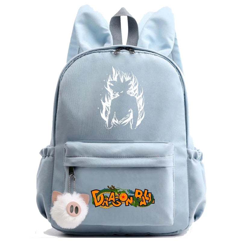 Dragon Ball: Backpack for Rucksack Rabbit Ears Casual School Bag Lunch Bag Birthday Gift Women Mochilas