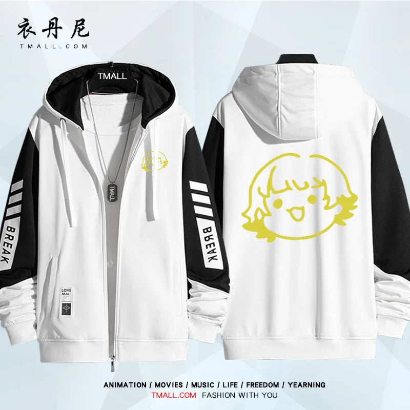 Blue Lock: Isagi Yoichi Nagi Seishiro Cosplay Costum Long Sleeve Print Jacket Zipper Hoodie Women Men FashionHooded Costumes Couple Jacket