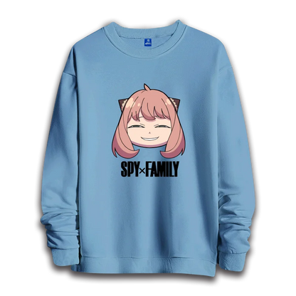 Spy x Family: anime sweatshirts  women's round neck top couple round neck hoodie couple loose casual fashion
