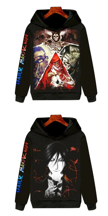 Black Butler: Long Sleeve Hoodie 3D Clothing Unisex Warmth Youth Fashion Sports Cartoon Anime Design Not Deformable