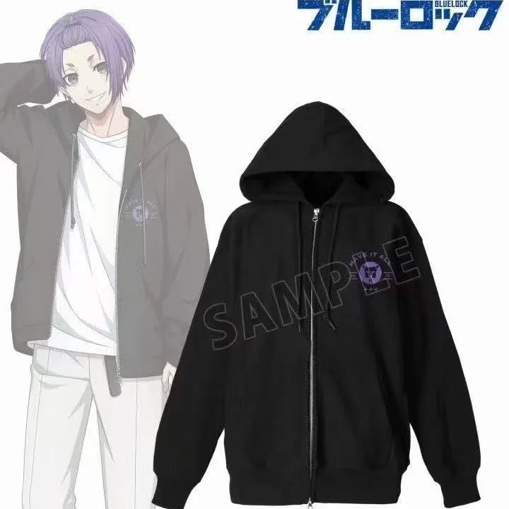 Blue Lock: cosplay costume Seishiro Nagi and Reo Mikage same style zip-up hoodie