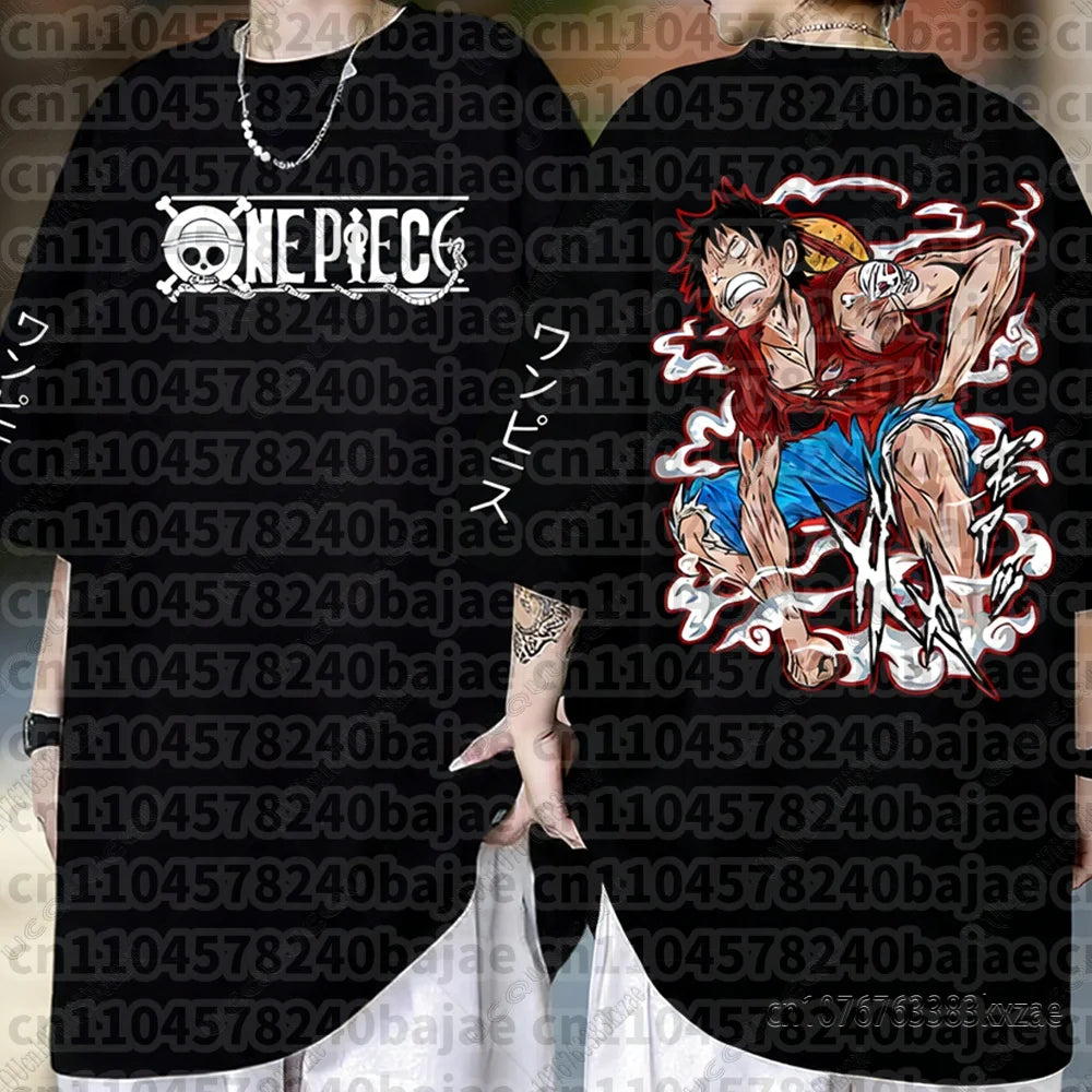 One Piece: Monkey D Luffy Anime T Shirt Men Women Summer Cotton Short Sleeve Tee Cartoon Print Streetwear Casual Graphic Top 2026