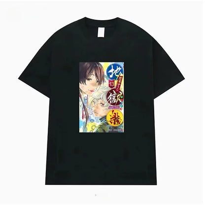 Hell's Paradise: Jigokuraku Short Sleeve T-Shirt Anime Cartoon Print Breathable Cotton Youth Fashion Summer Wear