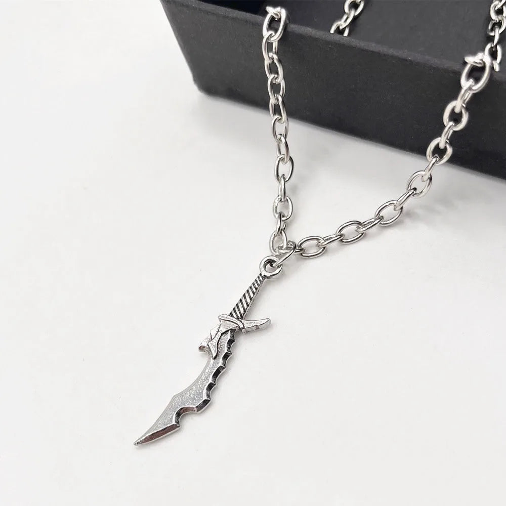 Solo Leveling:  Series Necklace Exquisite Short Blade Model Pendant Necklace Trendy Jewelry Gifts