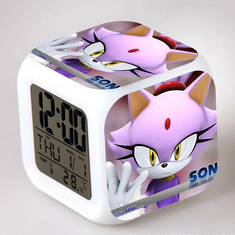 Sonic the Hedgehog: Alarm Clock Creative 8x8x8cm LED Cube with Light Display Time Week Month