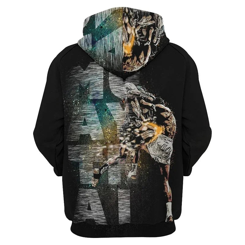 I.L.F.A.: New Pop 3D Muay Thai Boxer Baki style Printing Hoodies For Men Kids Fashion Sports Pullovers Fitness Gym Boxing Sweatshirts Harajuku Hoodie