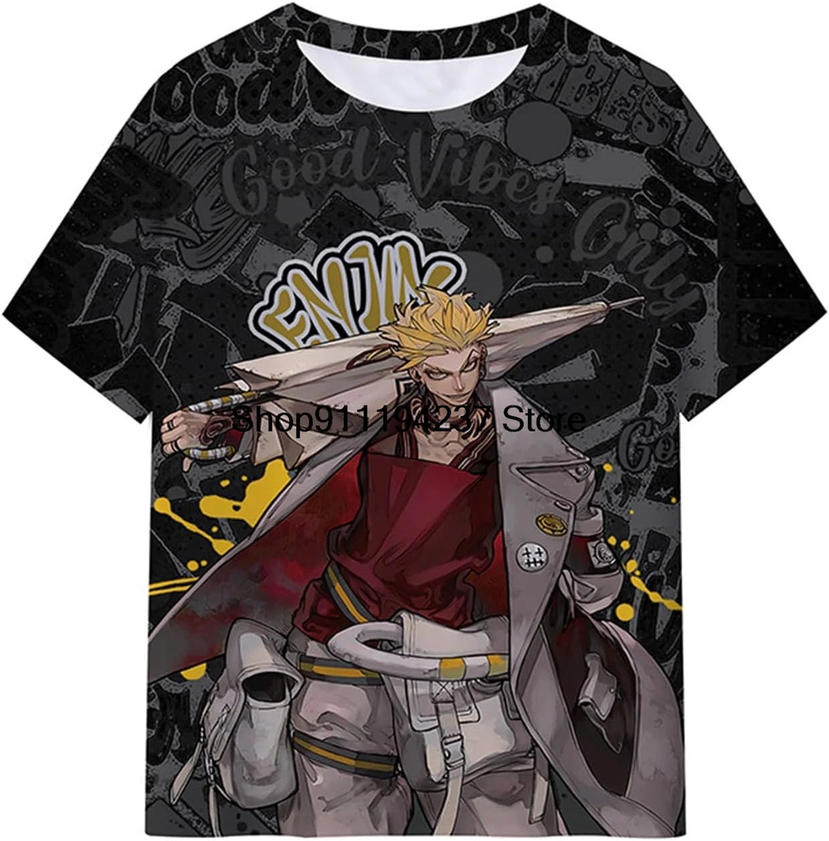 Gachiakuta: T-Shirt Rudo Surebrec Tops Tee Short Sleeve Cosplay Shirt