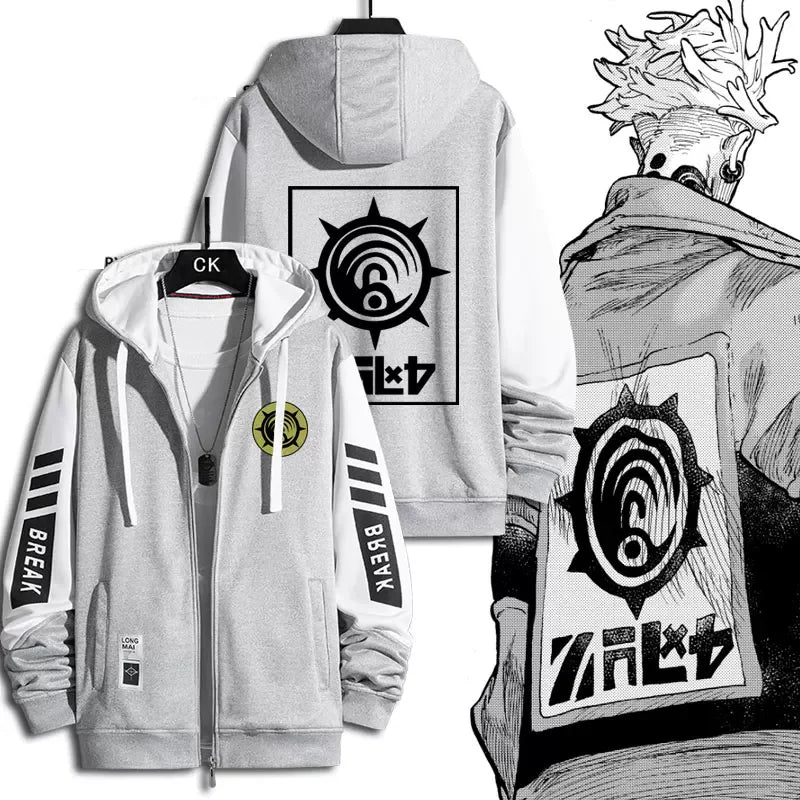 Gachiakuta:  Zip Up Hoodie Rude Riyo Costume Casual Harajuku Long Sleeves Men Women Zipper Hoodies Sweatshirt Outerwear Coat