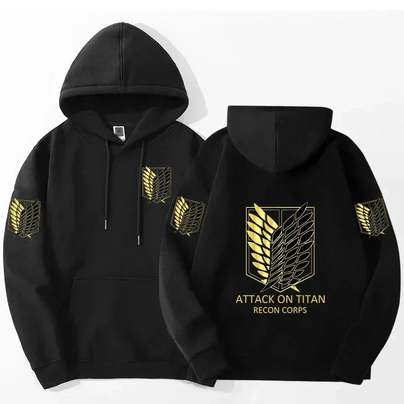 Attack On Titan: Printed Hoodie Sweatshirt Men's and Women's Hoodie Men's Tops Sports Hoodie Harajuku Y2K Hoodie
