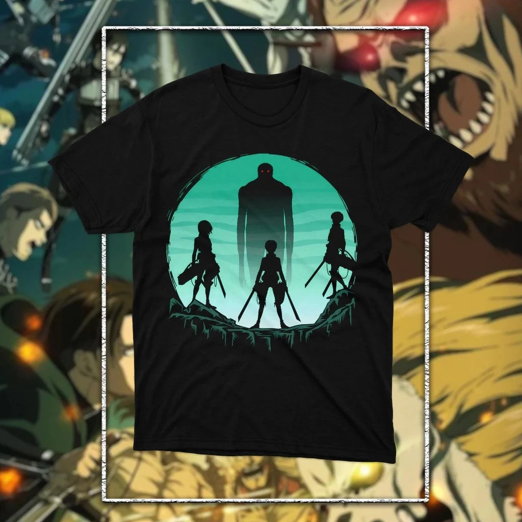 Attack on Titan: Graphic Printed T-shirt Men's and Women's T-shirt Men's Top Sports T-shirt 2026 Summer New