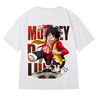 One Piece: Fashion Edgy - Abfer Monkey D. Luffy and Zoro Oversized T-shirt