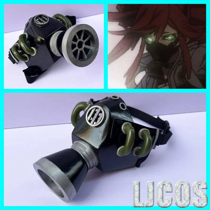 Gachiakuta:  Riyo Rudo Tamsy Zanka Enjin Cosplay Mask Gas Mask Props Punk Gothic Anime Character Prop Tactical Respirator