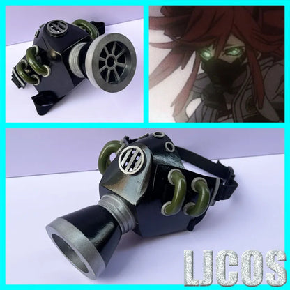 Gachiakuta:  Riyo Rudo Tamsy Zanka Enjin Cosplay Mask Gas Mask Props Punk Gothic Anime Character Prop Tactical Respirator