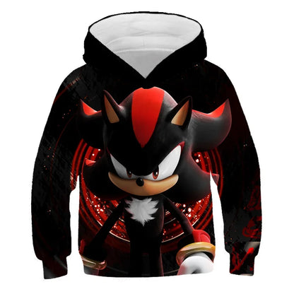 Sonic The Hedgehog: Children's Clothes Fashion Sonic Hoodie For Kids Boys Girls Children Autumn Long Sleeve Printed Anime Sweatshirts Cool Tops Tees