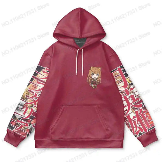 Rising of the Shield Hero: Tracksuit Fashion Streetwear Y2K Harajuku Pop Anime Print Hoodie Men's Punk Casual Colorful Sweatshirt