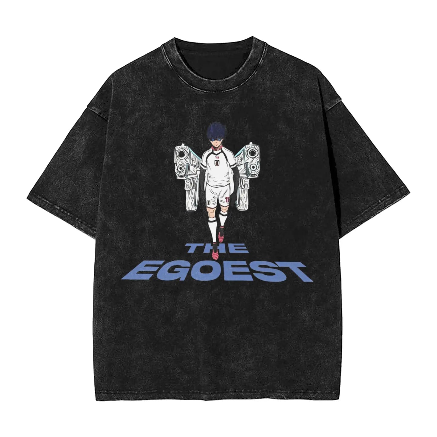 Blue Lock: ISAGI YOICHI T Shirt Printed Cotton Washed  Retro T-Shirts