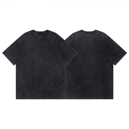 One Piece: Anime Print Washed T-shirt Men Hip Hop Streetwear Oversized Women Short Sleeved Graphic Tee Summer Harajuku Casual Top