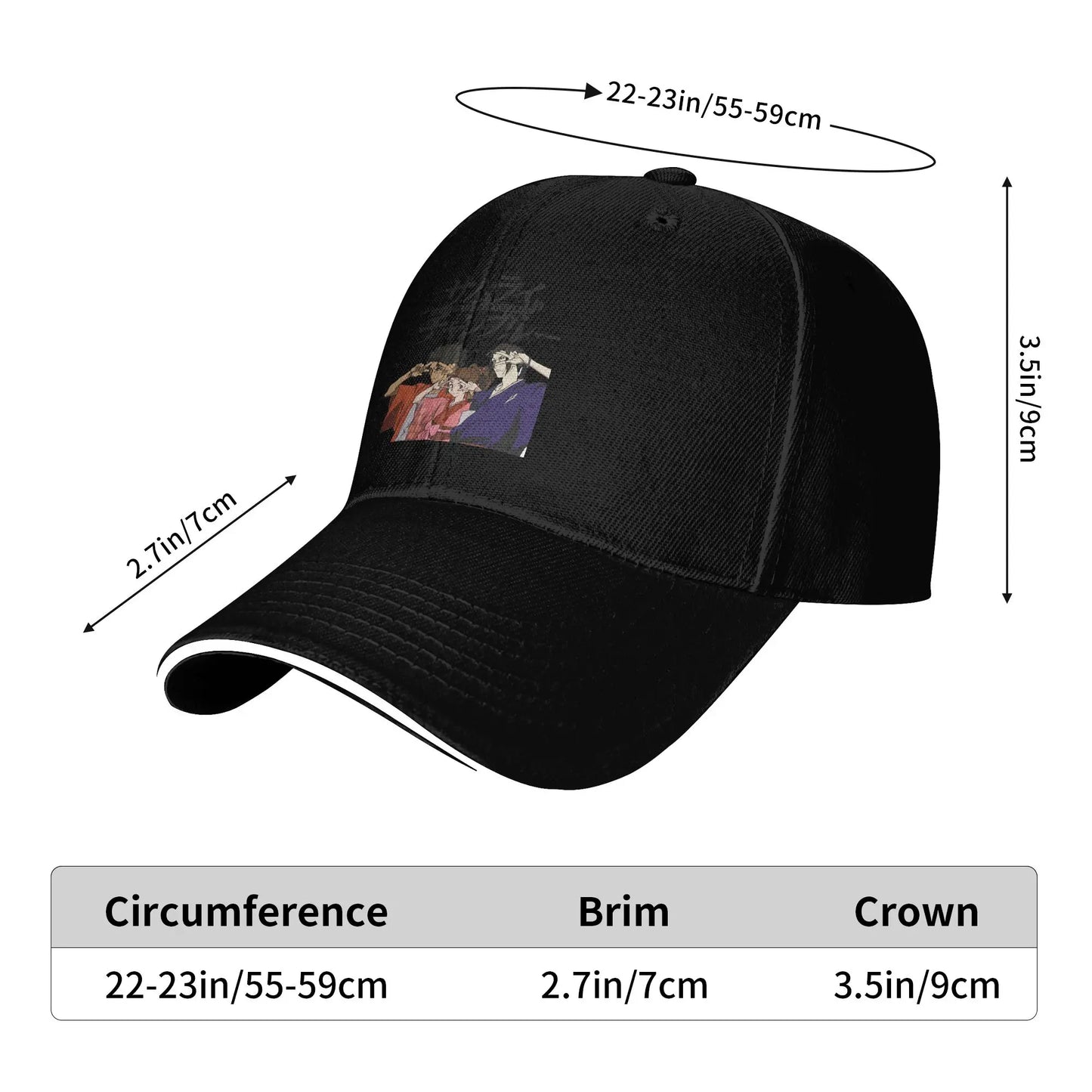 Samurai Champloo: Casual Baseball Cap Main Characters Trucker Hat For Female Male Dropshipping Street Style Baseball Caps