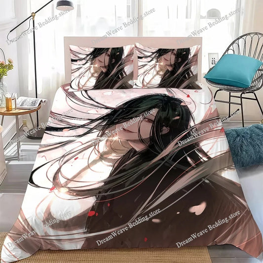 Hell's Paradise: Jigokuraku Duvet Cover Set Home Style Bedding Soft Laundry Cotton Bed Student Dormitory Gift