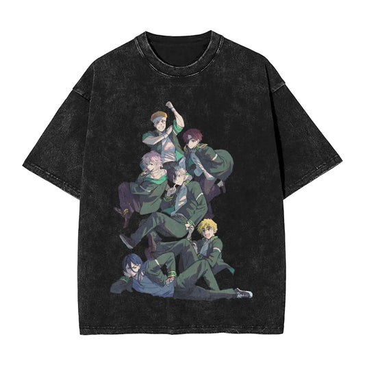 Wind Breaker: Jo Togame Washed T Shirt Novelty Harajuku Oversize Tee T-Shirts 100% Cotton